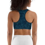 Blue Camo Sports bra