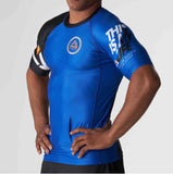 Short Sleeve Ranked Rashguards - Blue